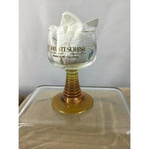 Vintage Schmitt Sohne Ribbed Cordial W German Wine Glass